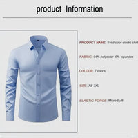 Men's Elegant Solid Long Sleeves Shirts (Pack of 4)