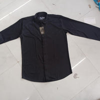 Men's Elegant Solid Long Sleeves Shirts (Pack of 4)